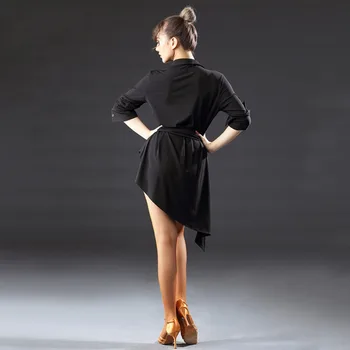 Sexy Dámy Latinské Tanečné Šaty Biela Čierna Biela Farba, Originál Sukne Žena Dospelých Letná Tanečná Sála Cvičenie Party Oblečenie Q3232