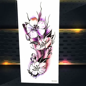 Sexy Letné Štýl Dočasné Tetovanie Nálepky Romantický Pupenec Kvety Nepremokavé Tetovanie Pharbitis Nula Ženy Henna Tetovanie