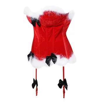 Sexy overbust korzet Vianočný kostým súťaž: cosplay šaty Korzet Bustier Bodyshaper Bielizeň, Showgirl oblečenie