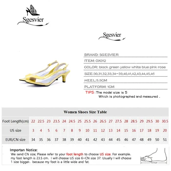 SGESVIER 30-46 Módne Priehľadný Neon Sandále pre Ženy Podpätku Dámske Šaty Príčinné Topánky Otvorené Prst Dizajnér Letné Sandále OX012