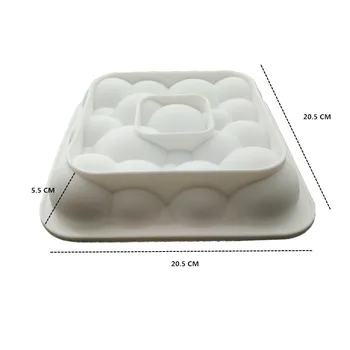 SHENHONG 3KS Silikónové 3D Tortu Formy Hruška Cloud Zvlnenie DIY Mousse Formy Cookie Muffin Moule Pečenie Nástroje