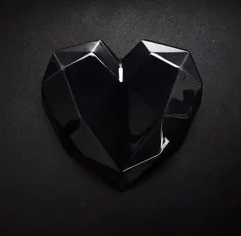 SHENHONG Úžasné Tichom Srdce Tortu Formy Silikónový Diamant 3D Mousse Formy Geometrické Námestie Čokolády Pečivo Umenie Pan Pečenie