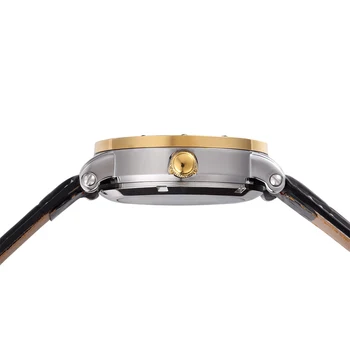 SHENHUA Bežné Mužské Hodiny Automatické Mechanické pánske Náramkové hodinky Relogio Masculino Nehrdzavejúcej Ocele Transparentné Prípade Most Hodinky