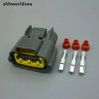 Shhworldsea 10/50/100sets 3Pin Auto Auto Zapaľovacie cievky plug/zástrčka zapaľovača auto FBT nepremokavé elektrického konektora pre Nissan
