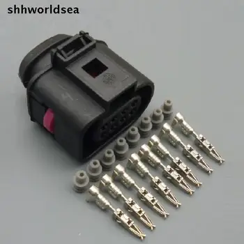 Shhworldsea 10sets 8 Pin 1,5 mm auto nepremokavé konektor auto elektrickú zástrčku pre vw pre audi 1J0973714 1J0 973 714