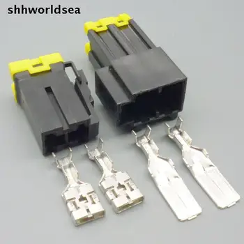 Shhworldsea 5/30/100sets anto 2 pin plastové muž žena drôt postroj konektor 7122-4123-30