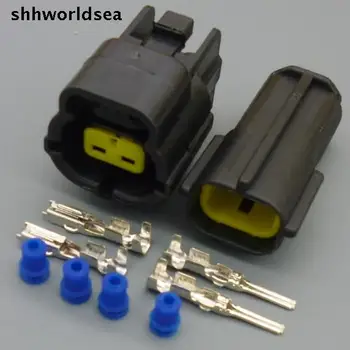 Shhworldsea 5/30/100sets Auto Nepremokavé 1.8 mm 2 Pin samec a samica Elektrického Drôtu Konektor Plug Auto, Motocykel Marine
