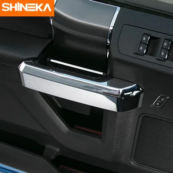 SHINEKA Auto Styling Interiérové Dvere Rukoväť Kryt ABS Nálepka pre Ford F150+