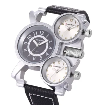 Shiweibao Hodinky Muži Hodinky, Luxusné Značky Bežné náramkové hodinky Quartz Štyri Časové Pásma Vojenských Relogio Masculino Hodiny Muž D3612A