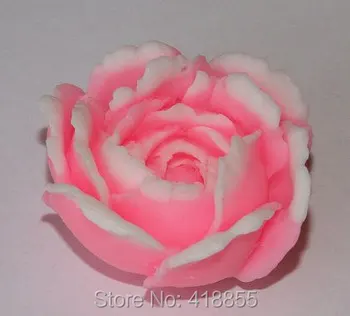 Silikónové formy kvet Mydlo formy rose silikónové formy sviečka formy na tortu dekorácie mydlo tvorby plesní aróma kameň formy