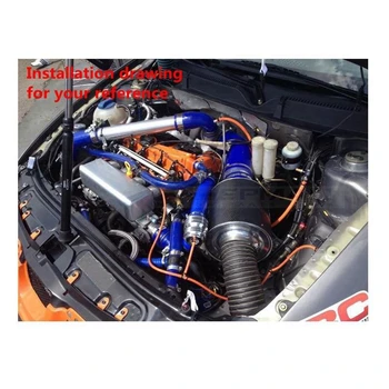 Silikónové Hadice Spojka Intercooler Turbo Príjem Držiak Pre Honda Civic FD2 K20A 07+ (1pc) EP-HDI004