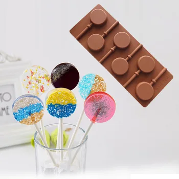 Silikónové Kolo Lízatko Torte Čokoláda Mydlo Puding Jelly Candy Ice Cookie Biscuit Plesní, Plesne Pan Pečenie TB Predaj