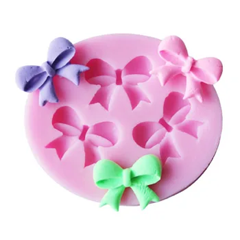 Silikónové Tortu Formy Bowknots Kvet 3D Fondant Formy Cake Zdobenie Nástroj Čokoláda Mydlo Blany Kuchyňa Pečenie Príslušenstvo