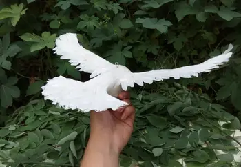 Simulácia zvierat reálne perie krídel holuby lietajúce holuby holuby kreatívne miesto výstavná sieň dekorácie, vybavenie výrobkov
