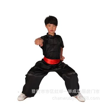 Simulácia štýlu Taiji oblečenie pre mužov a ženy krátke rukávy bojových umení školenia oblečenie pre deti bojové umenie