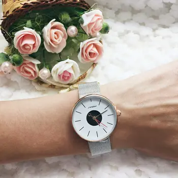 SINOBI Značky Top Luxus Ultratenké Ženy Hodinky Bežné Podiel náramkové hodinky Quartz Tvorivé Oka Popruh Sledovať Montre Femme Relojes
