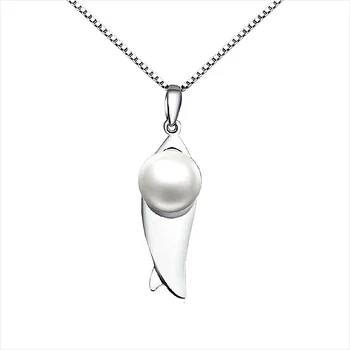 Sinya sterling silver pearl choker príveskom náhrdelník pre ženy s 18-palcové poľa reťazca najlepší darček pre milovníka matky, dievčatá 2017 Najnovšie