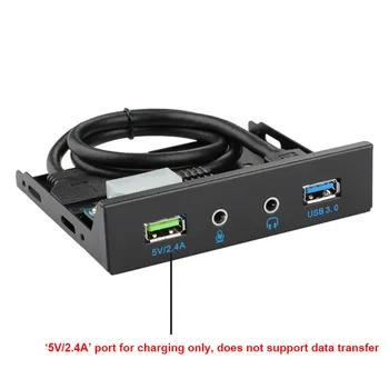 Sk-Labs USB 3.0 +USB Rýchle Rýchle Nabitie Port, 3.5 Prednom Paneli Audio Jack, Mikrofón ,QC3.0 5V/ 2.4 alebo BC1.2 2.1 Nabíjací Port