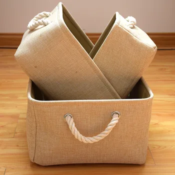 Skladacia Bielizeň, bavlnená podšívka nepremokavé úložný košík na drobnosti úložný kôš prenosné občerstvenie Časopis Oblečenie skladovanie boxs