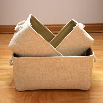 Skladacia Bielizeň, bavlnená podšívka nepremokavé úložný košík na drobnosti úložný kôš prenosné občerstvenie Časopis Oblečenie skladovanie boxs