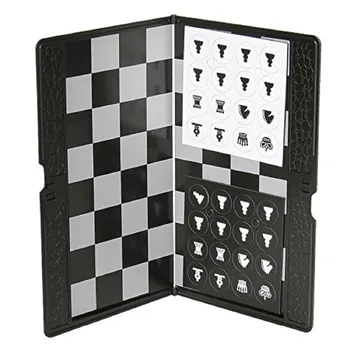 Skladací Mini Magnetický Šach Prenosné Peňaženky Vrecku Šachovnicu Hry W3173