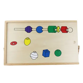 Skoro Vzdelávacie Drevené Montessori Vzdelávacích Hračiek Korálkové Hra Montessori Brinquedo Educativo Vzdelávacie Hračky Pre Deti C644Z