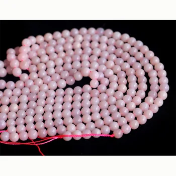 Skutočné Top Vysoká Kvalita AAA Peru Ružový Opál Kolo Voľné Malé Korálky 4-10 mm Nosenie Šperkov DIY Náhrdelníky alebo Náramky 15