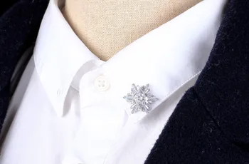 Skvelý dizajn malom rozsahu cubic zirconia snowflake brošňa Pearl Brošňa Pin golier neckpiece blúzka príslušenstvo