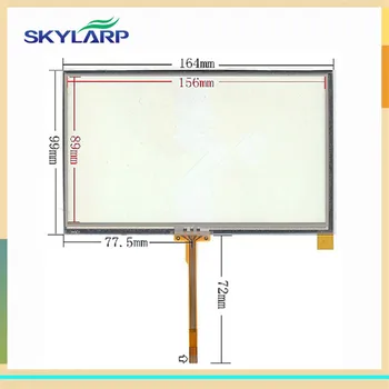 Skylarpu Nový 7 palcový 164mm*99mm Pre Zariadenie touch tablet dotykový displej GPS navigácie, dotykový digitalizátorom. sklenený panel