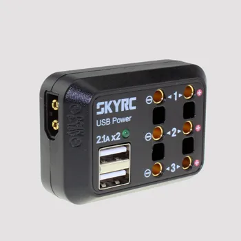 SKYRC jednosmerný (DC) Distribútor Multi Výstup 10A XT60 Plug Banánová Zástrčka USB 5V