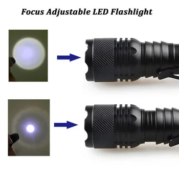 SKYWOLFEYE E502 Mini Prenosné Q5 LED Baterka Zoomovateľnom Nepremokavé 3 Režim 800LM Vrecku LED Baterky Lampy zábleskové Svetlo pre Vonkajšie