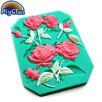 Slnečnice ruže cake zdobenie silikónové formy kvet sugarcraft plesne fondant chocalate cupcake dekorácie pečenie nástroje