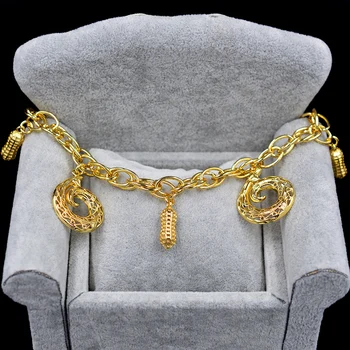 Slnečné Šperky Módny Náramok Charms Módne Šperky 2018 Pre Ženy Vysoko Kvalitnej Medi Kolo Arašidové Pre Strany Na Denné Nosenie Darček