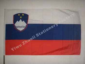Slovinsko Vlajka 150X90cm (3x5FT) 115g Republika, Slovinsko