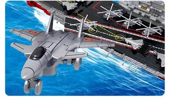 Sluban 2017 Nové 0399 1:450 lietadlová Antisubmarine vrtuľníky stavebným Hračky Nastaviť loď 3D Tehly DIY Doprava Zadarmo
