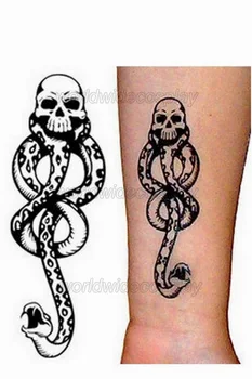 Slytherin Dom Cosplay Tetovanie od Harryho Doprava Zadarmo na Halloween a Vianoce