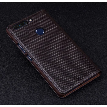 Smart Zapnutie/vypnutie Telefónu Prípade s Oknom Dizajn Business pravej Kože Flip Prípade ochranný Kryt Kože pre Huawei Honor V9