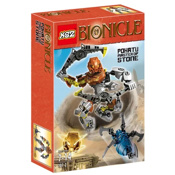 Smartable BIONICLE 707-2 Master Stone Pohatu akcie obrázok Stavebný kameň tehla hračky Kompatibilné Legoes BIONICLE
