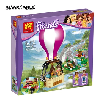 Smartable priateľka stavebným Heartlake teplovzdušný Balón Obrázok Tehly hračky sady Kompatibilný s legoeds priateľov darčeky