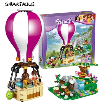 Smartable priateľka stavebným Heartlake teplovzdušný Balón Obrázok Tehly hračky sady Kompatibilný s legoeds priateľov darčeky