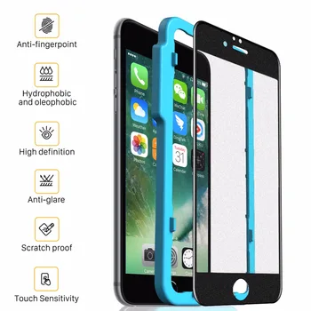SmartDevil matné tvrdené sklo pre apple iphone 7 8 plus plné pokrytie ochranný film screen protector 3H zakrivené 9H pevný film