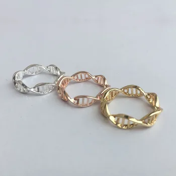 SMJEL Nové Trendy, Krásne DNA Prstene pre Ženy Punk Biológia Chémia Molekuly Krúžok Feminino Šperky Veľkosť 6.5 Minimalistický Darček