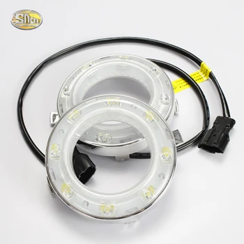 SNCN LED Svetlá pre Denné svietenie pre Subaru Forester 2008~2012 Hmlové svietidlo kryt uhol oči 12V ABS DRL