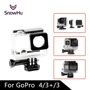 SnowHu pre Gopro príslušenstvom 30 M vodotesné púzdro prípade dbajte na to, Go Pro Hero 4 3+ akcia fotoaparát TP248