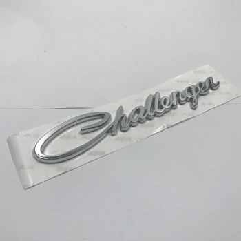 Soarhorse Sada 2 Pre Dodge Challenger Chrome batožinového priestoru Fender Logo, Znak Skript Štítku Odznak Nálepky