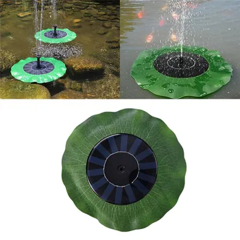 Solárne Fontány Záhradné Fontány Plávajúce Green Lotus Leaf Tvarované Umelé Vonkajšie Fontány Pre Multi-Aplikácia