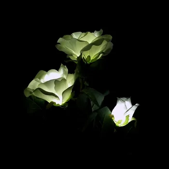 Solárne LED Rose Svietidla Nepremokavé Záhrade Trávnik Svetlo Dekoračné LED Lampa Simulácia Kvet Vonkajšie Vianočné Osvetlenie
