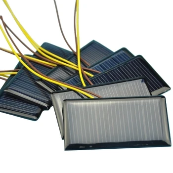 Solárny panel 5V 60MA Polykryštalické Fotovoltaické Solárne panely pre nabíjanie 3.6 V /3,7 V Batéria DIY Slnečné svetlo Solárna hračka ect.