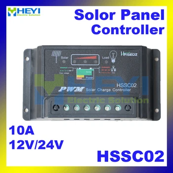 Solárny Regulátor Nabíjania HSSC02 12V / 24V 10A moc inteligentný regulátor 133*70*31 mm solárny panel regulátora