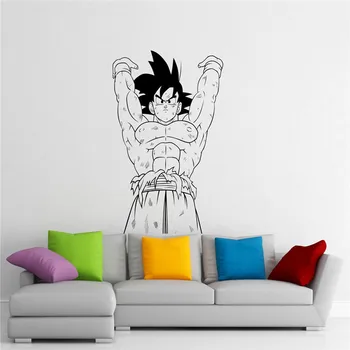 Son Goku Stenu Kotúča, Manga, Anime Vinylové Nálepky Spálňa Decor Art Nástenné Dvere Nálepky Domácnosť